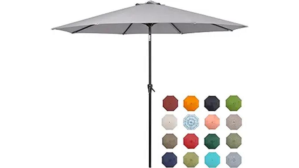 outdoor market table umbrella