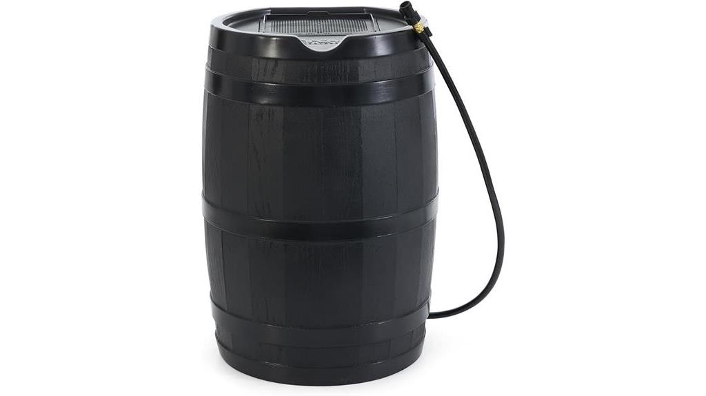 outdoor rain barrel 45 gallon