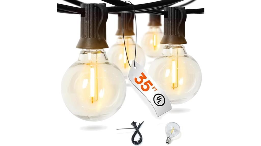 outdoor string lights set