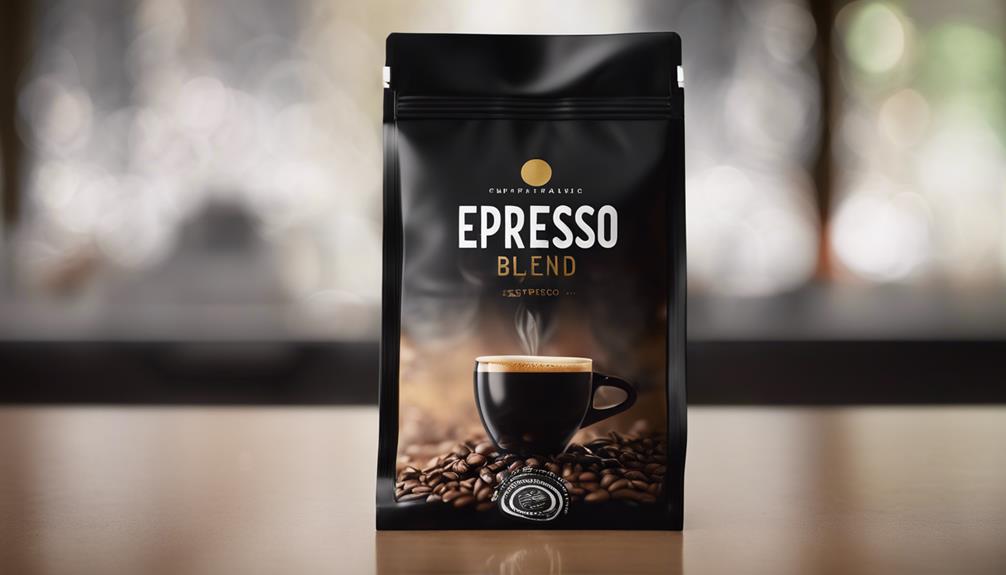 packaging for espresso blend