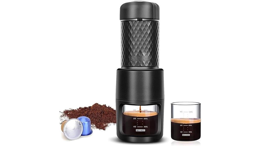 portable espresso maker device