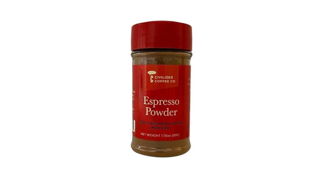 premium espresso coffee powder