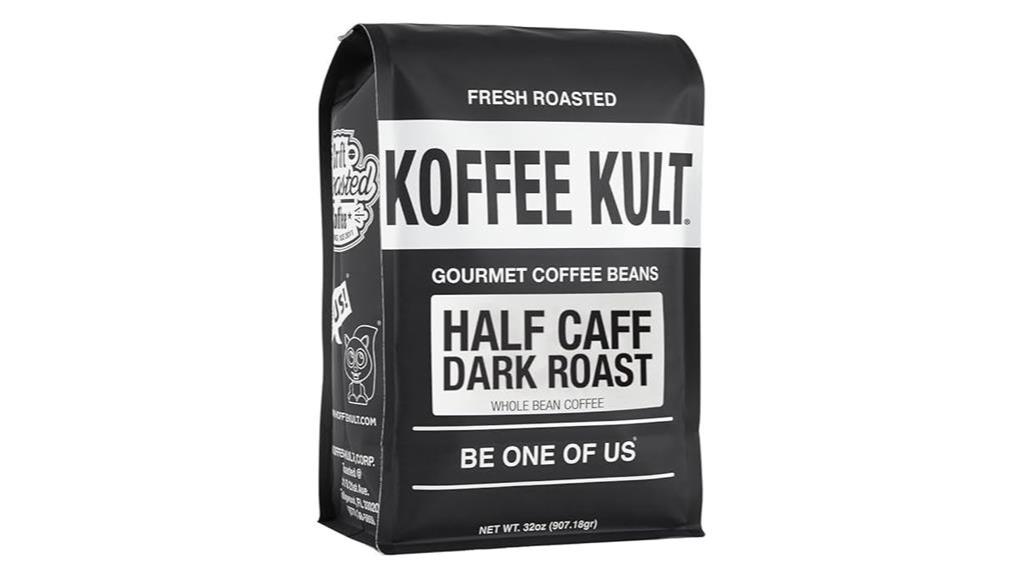 premium half caffeine dark roast