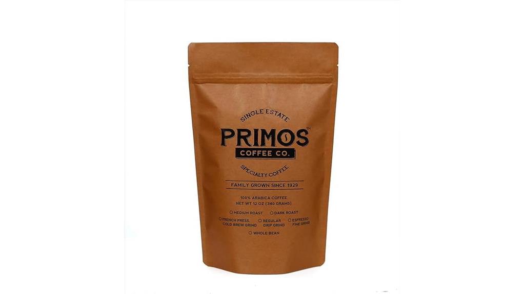 primos coffee co french press medium roast