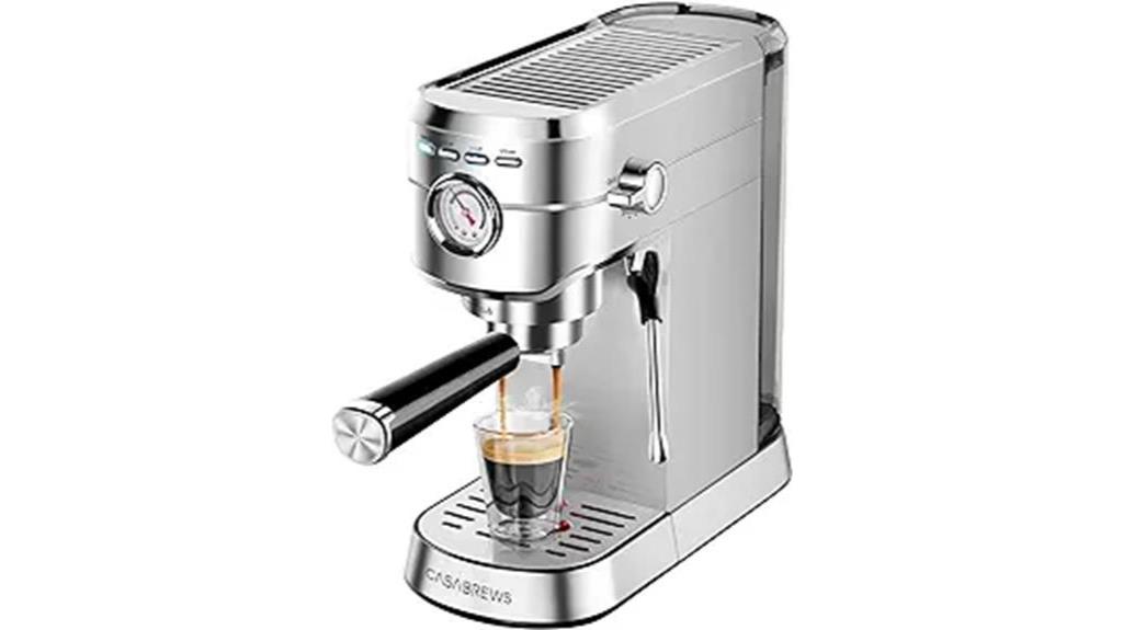 professional espresso machine with frother