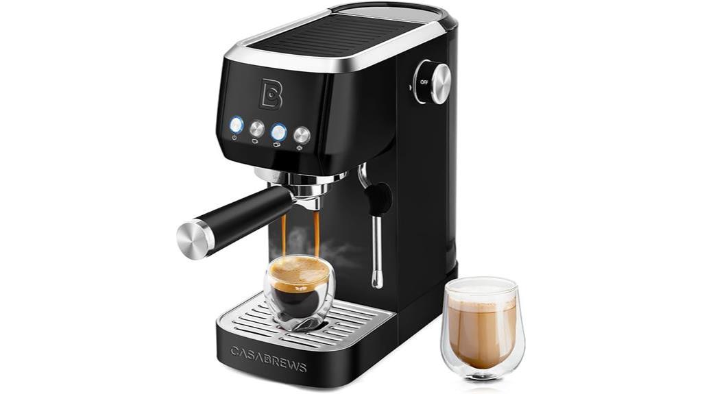 professional espresso machine with frother