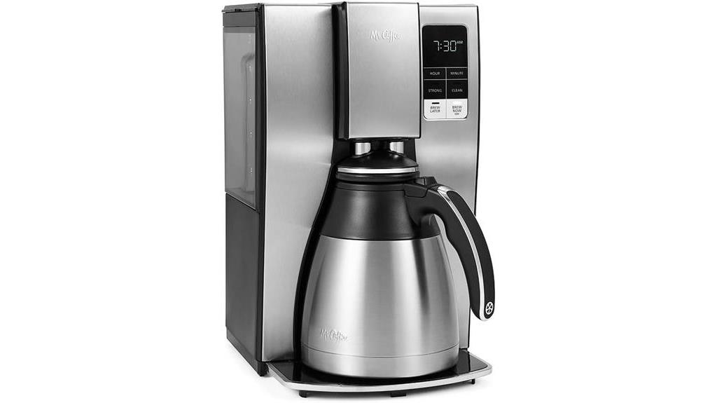 programmable thermal coffeemaker stainless