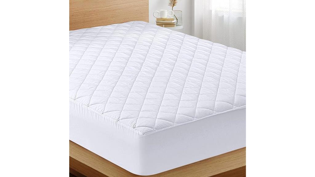 quilted mattress pad queen
