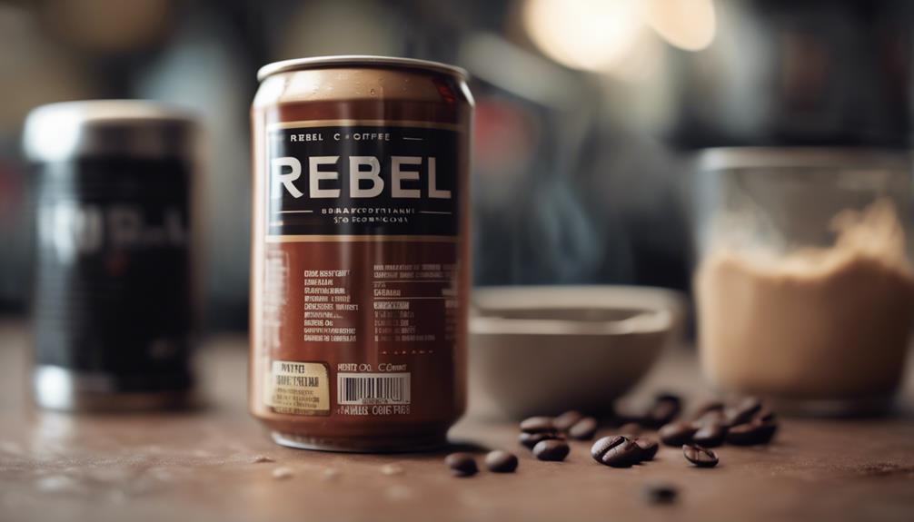 rebel hard coffee nutritional information