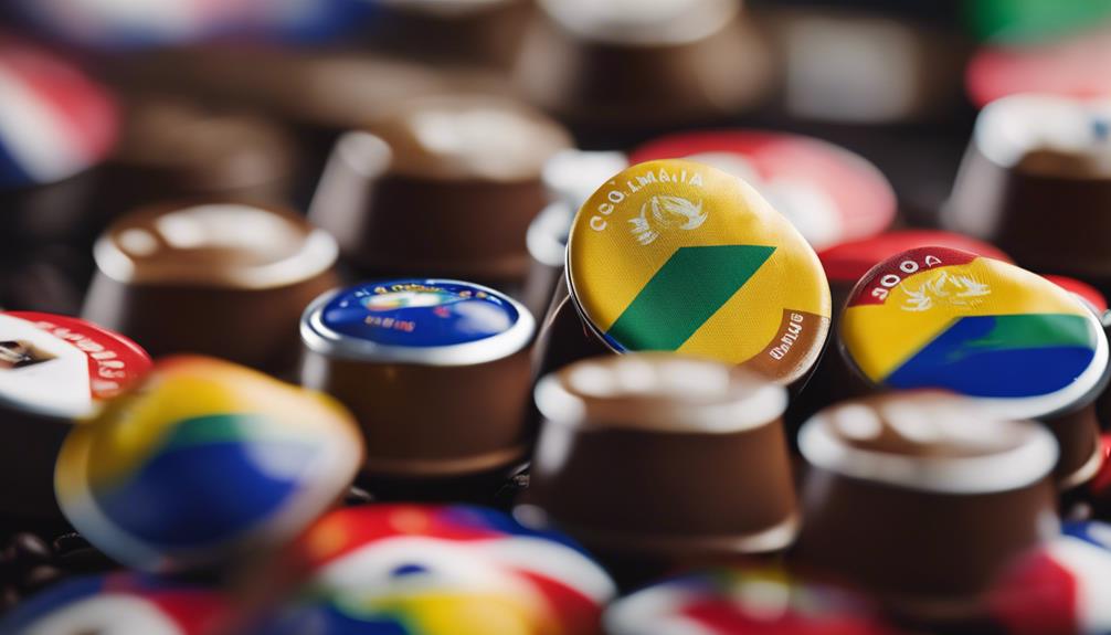 rich colombian coffee pods