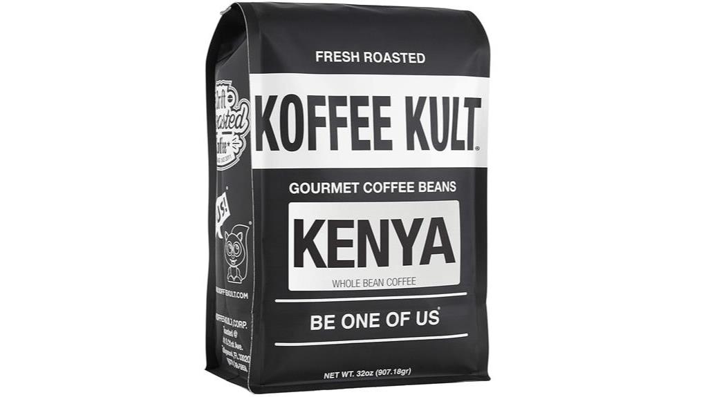 rich kenyan coffee beans