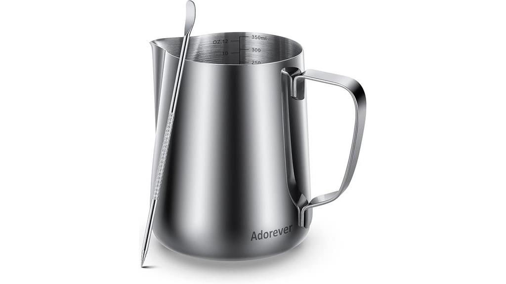 stainless steel milk frother