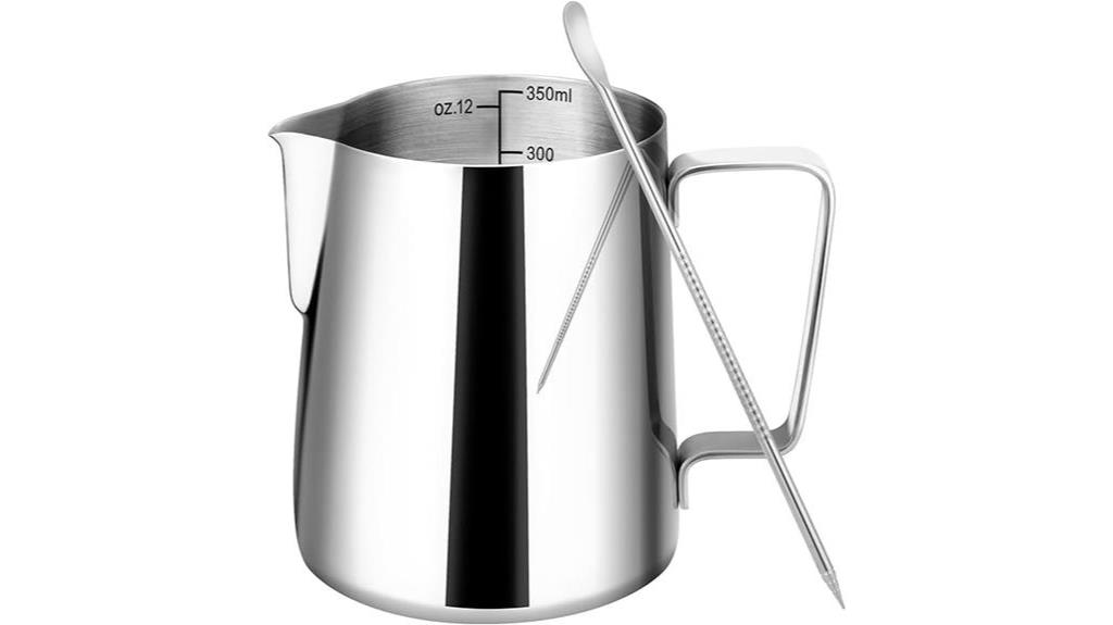 stainless steel milk frother
