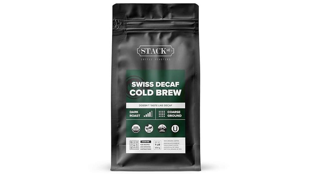 swiss water decaf cold brew