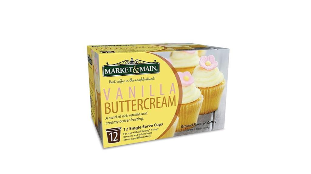 vanilla buttercream coffee pods