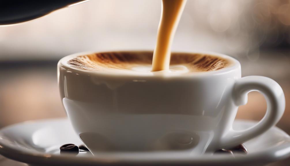 velvety latte with espresso