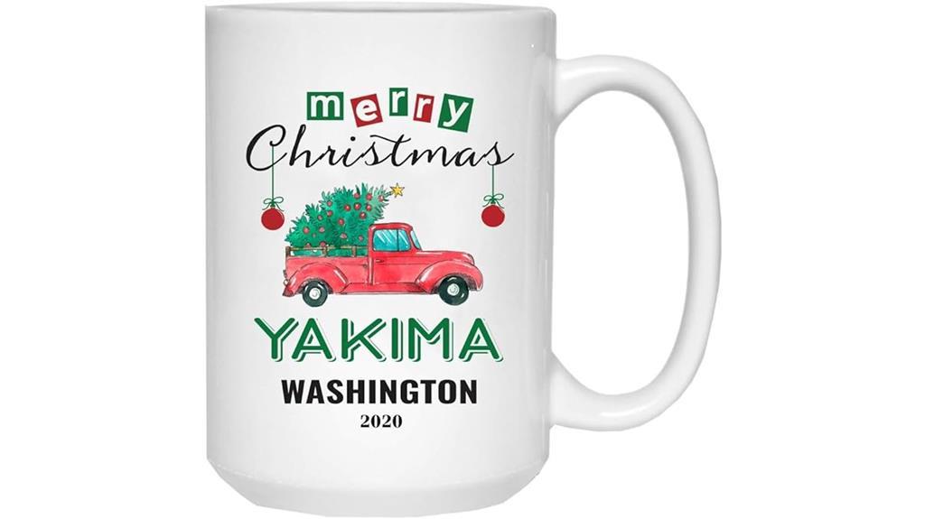yakima washington christmas mug