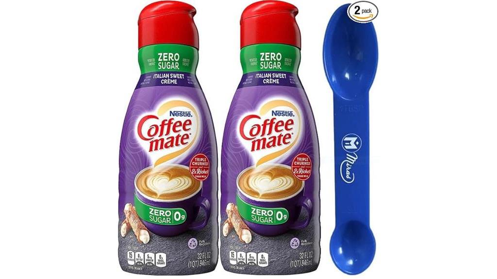zero sugar coffee creamer
