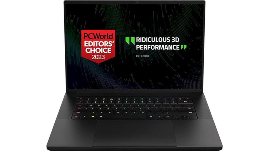 high performance laptop with stunning display