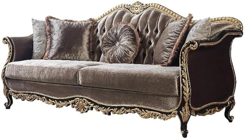 luxurious velvet sofa review
