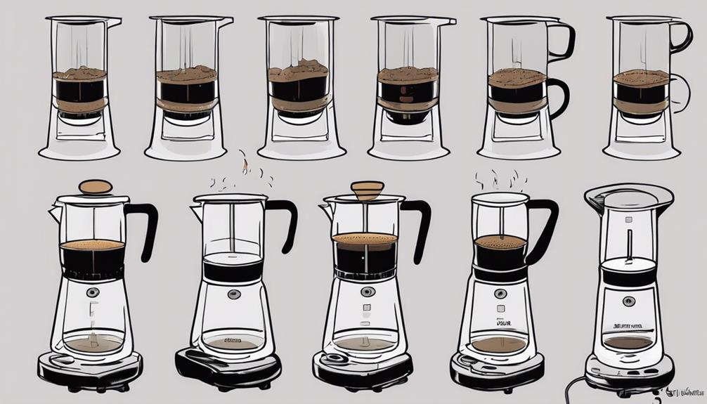 brewing coffee at home