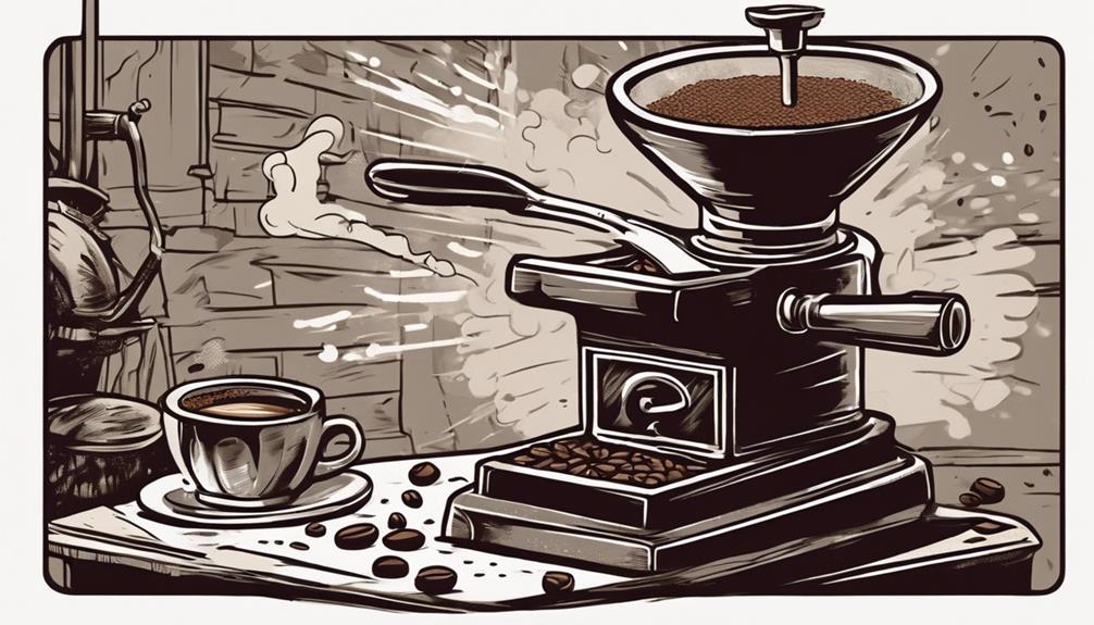 brewing coffee with intensity