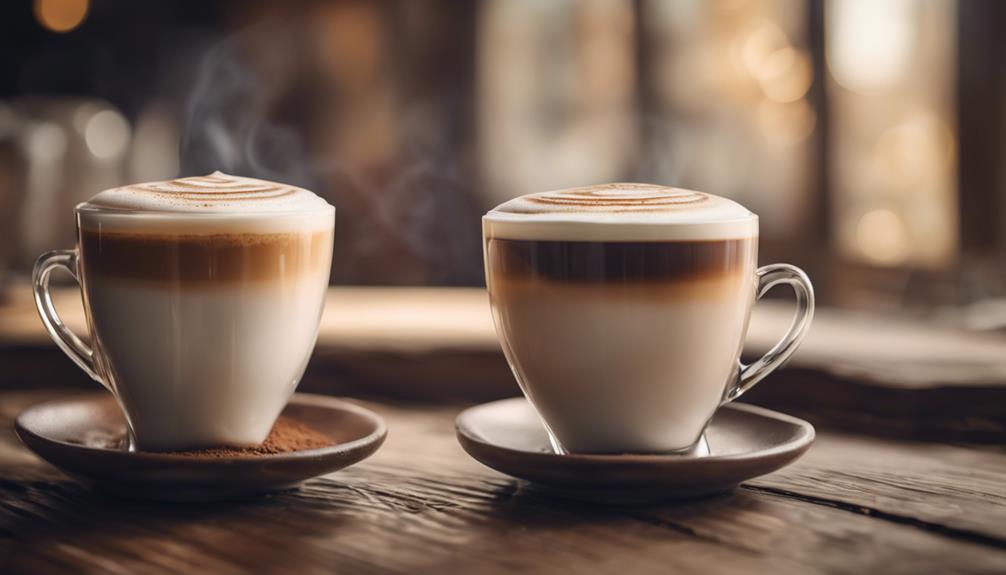 cappuccino versus latte comparison