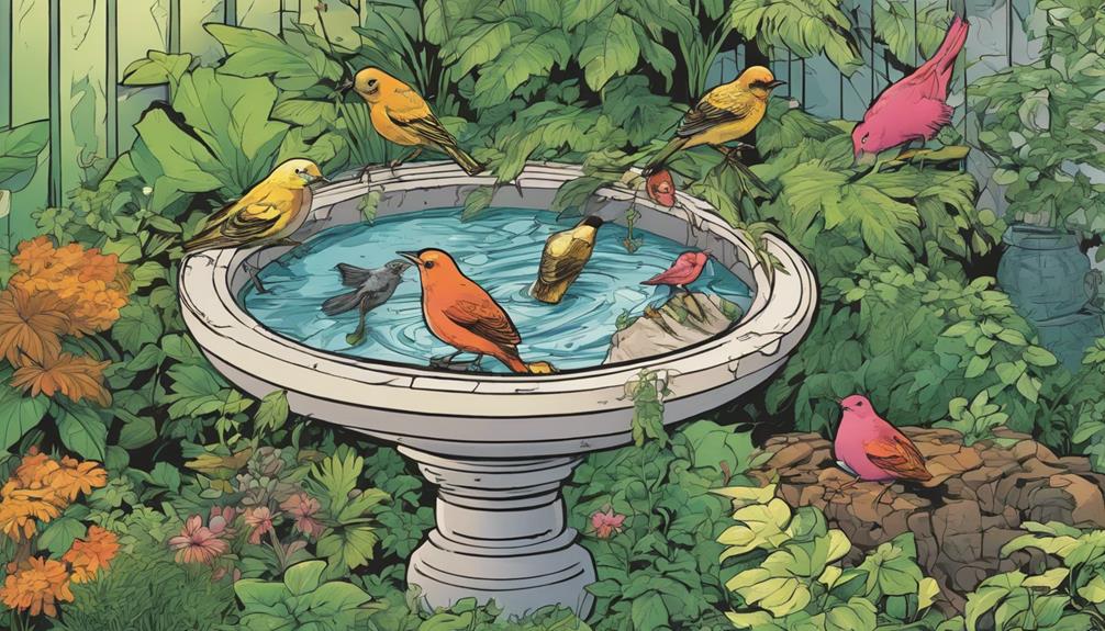 choosing a bird bath