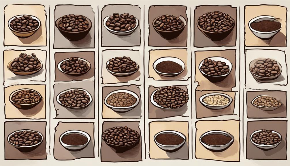 coffee beans pricing details