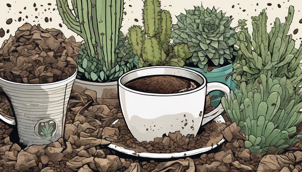 coffee grounds harm plants