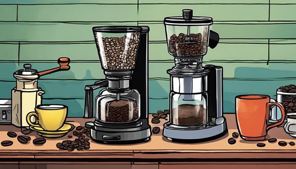 coffee maker grinder selection