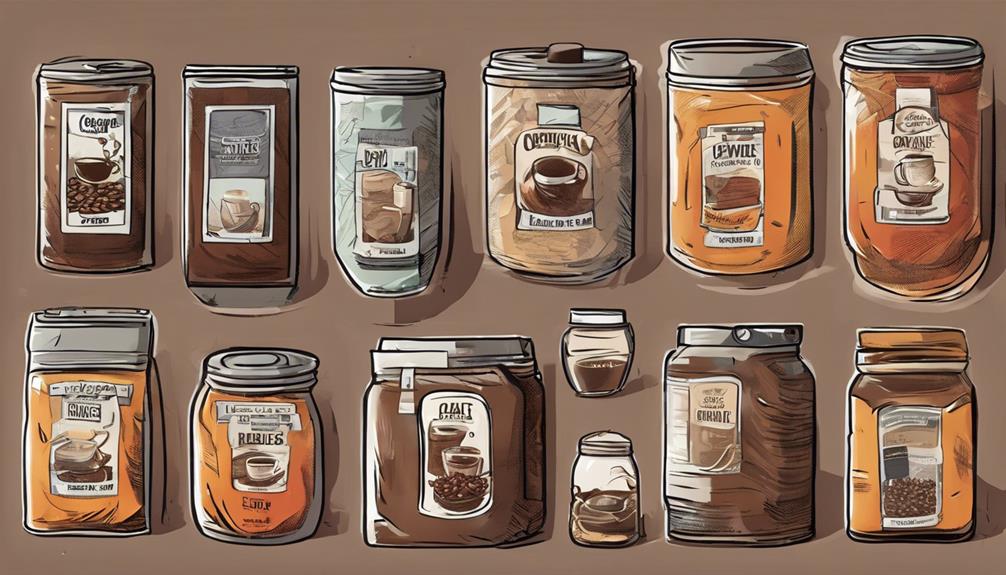 coffee product labeling process