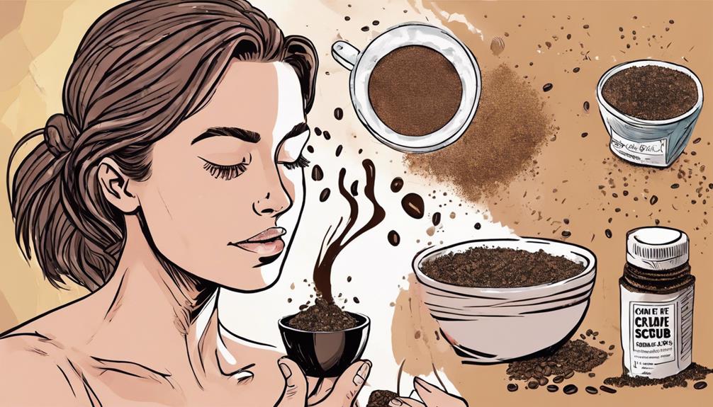 coffee scrub for glowing