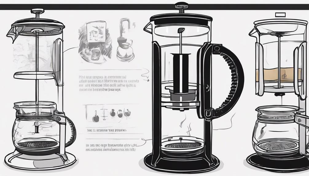 comparison of coffee brewing