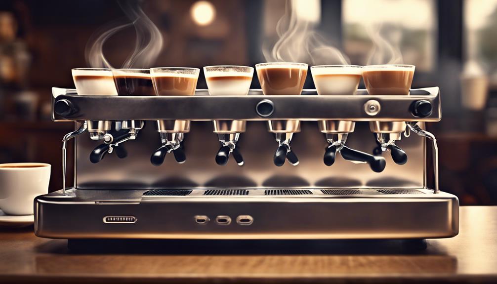 diverse espresso beverage options