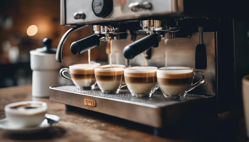 diverse espresso drink varieties