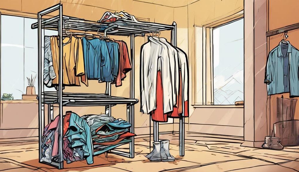 efficient air drying clothes racks