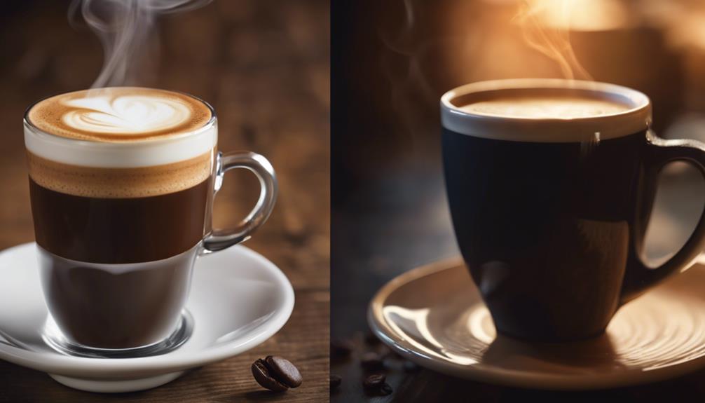 espresso and coffee comparison