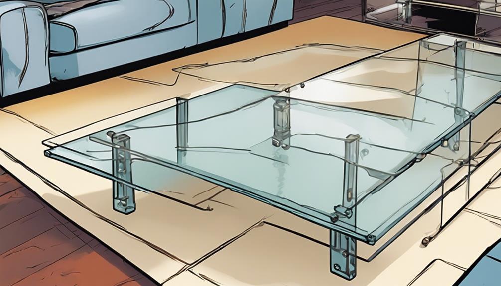 glass coffee table instructions