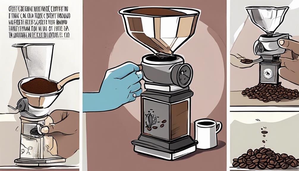 measuring coffee for brewing