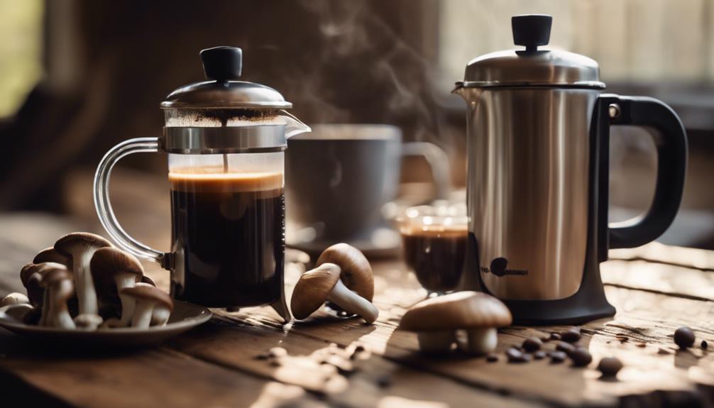 mushroom coffee brewing methods