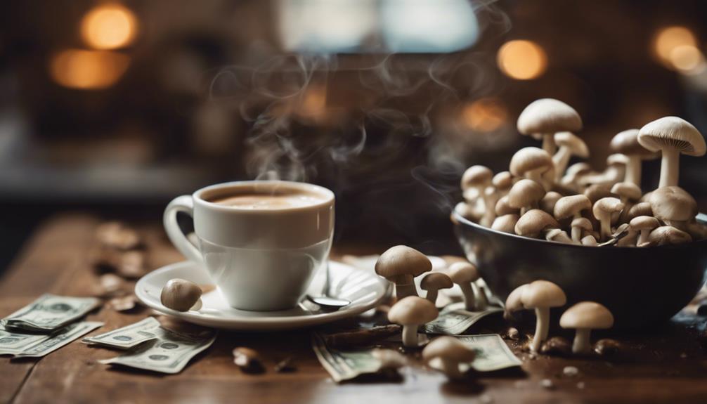 mushroom coffee cost analysis