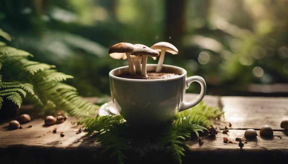 mushroom coffee cup accessory