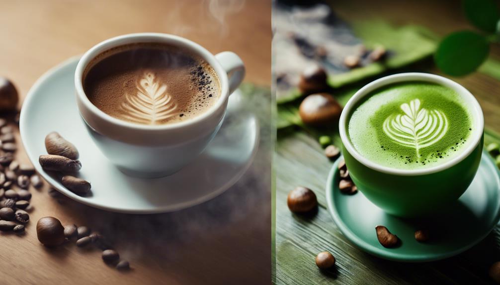 mushroom coffee versus matcha