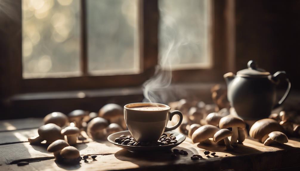 mushrooms versus coffee benefits