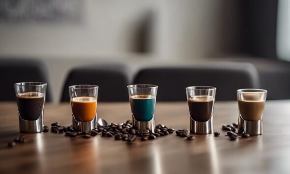 stylish espresso shot glasses