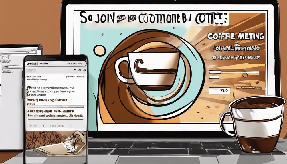 virtual coffee meeting templates