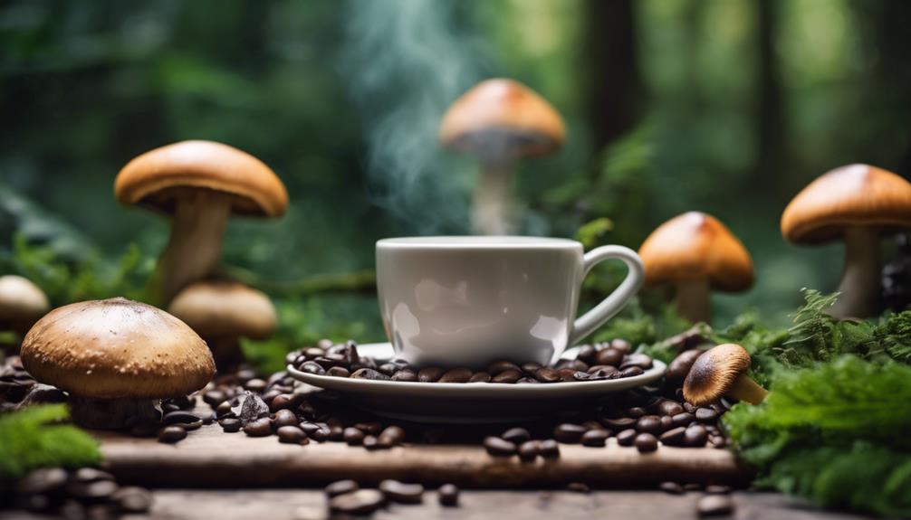 whole mushrooms or coffee