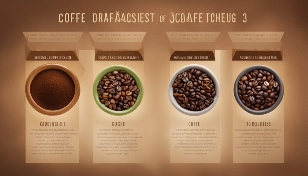 Coffee roasting stages and flavor development