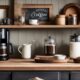 DIY coffee station ideas for small kitchens